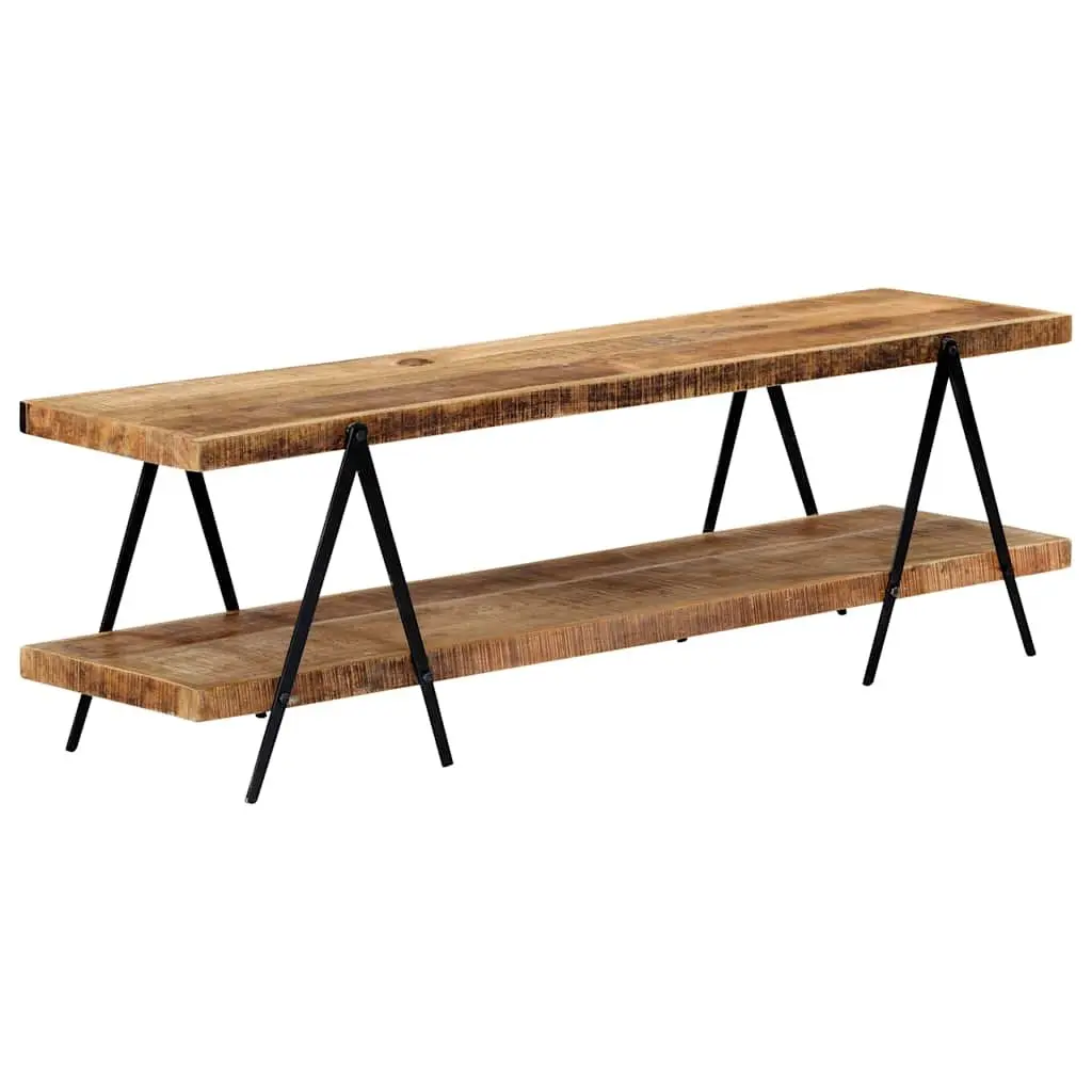 TV Cabinet 160x40x50 cm Solid Mango Wood Storage Unit Media Furniture