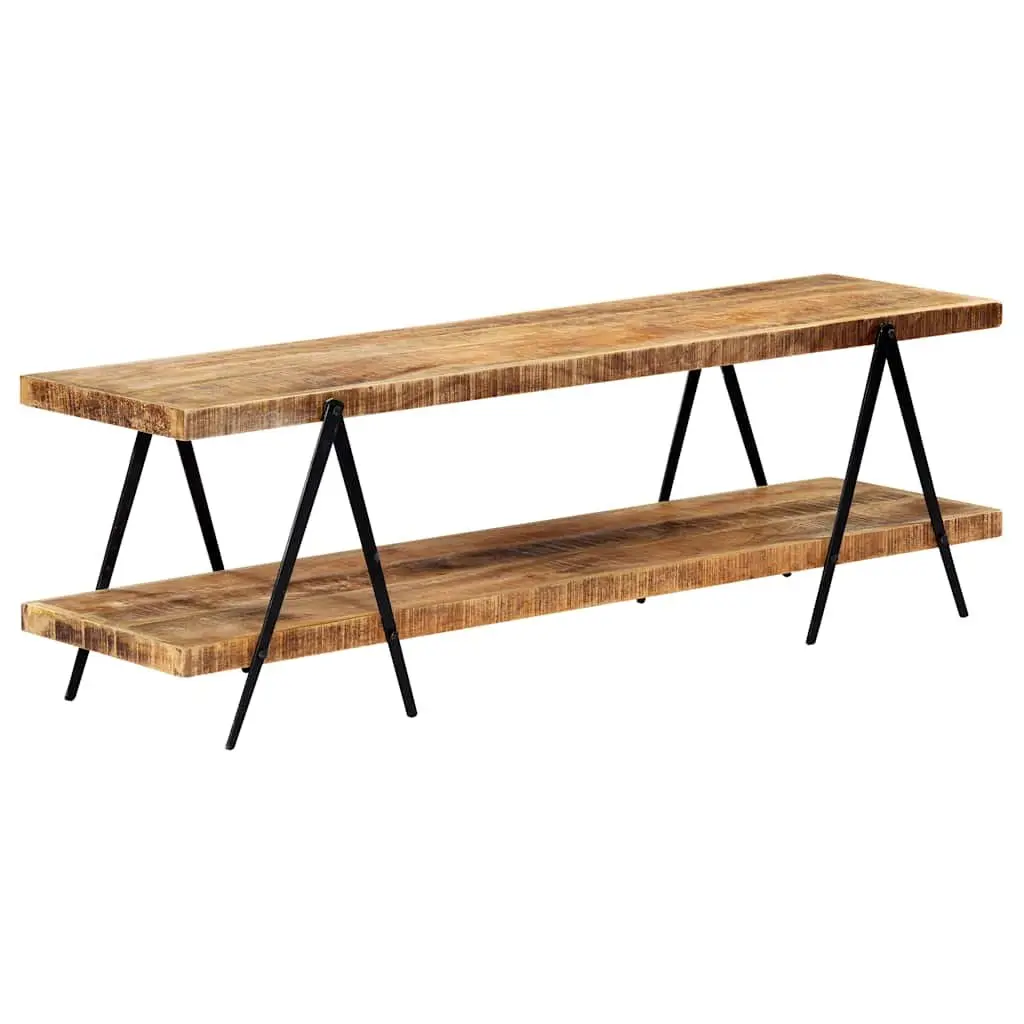 TV Cabinet 160x40x50 cm Solid Mango Wood Storage Unit Media Furniture