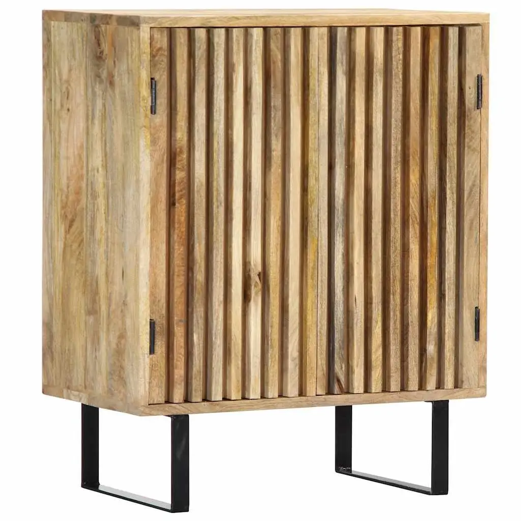 Sideboard 60x35x75 cm Brown Solid Mango Wood Cabinet Storage Buffet 2 Door