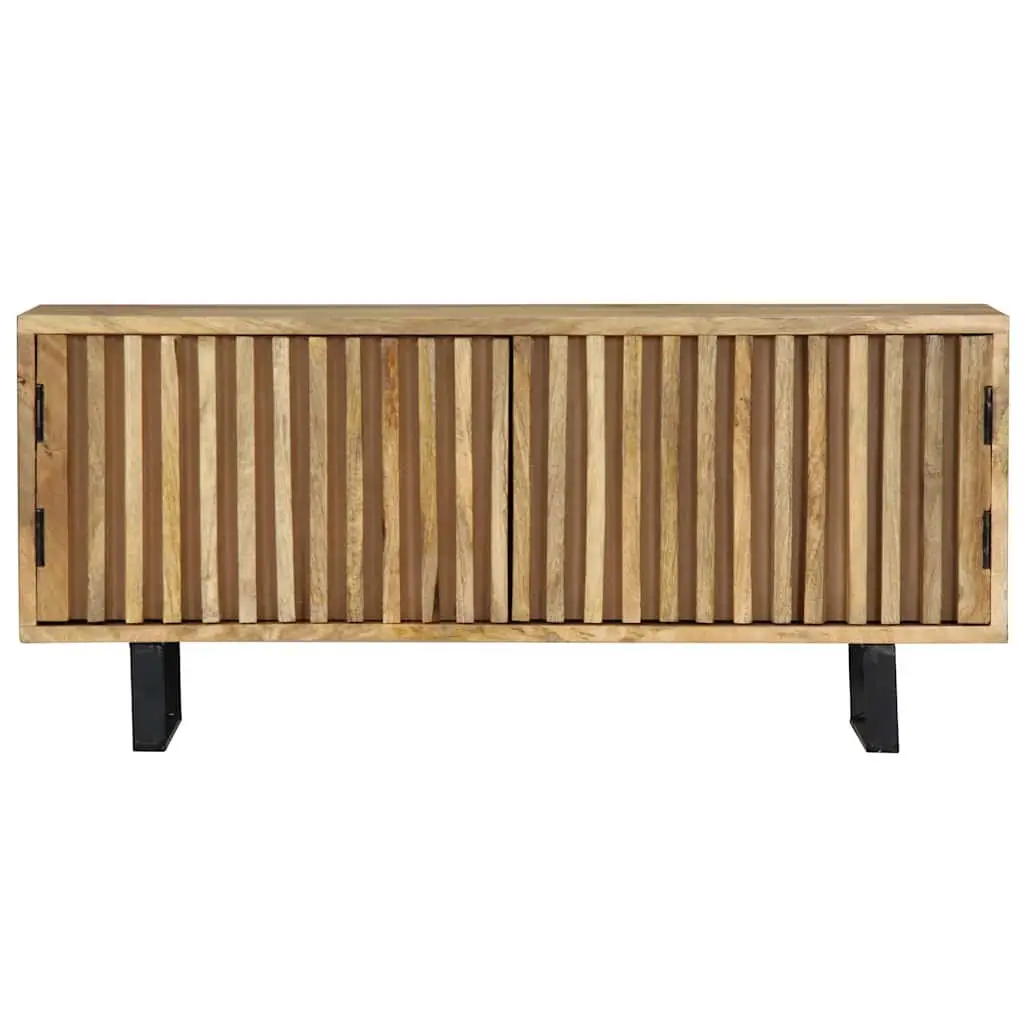 TV Cabinet for Living Room 90x30x40 cm Brown Solid Mango Wood Storage Unit with Doors