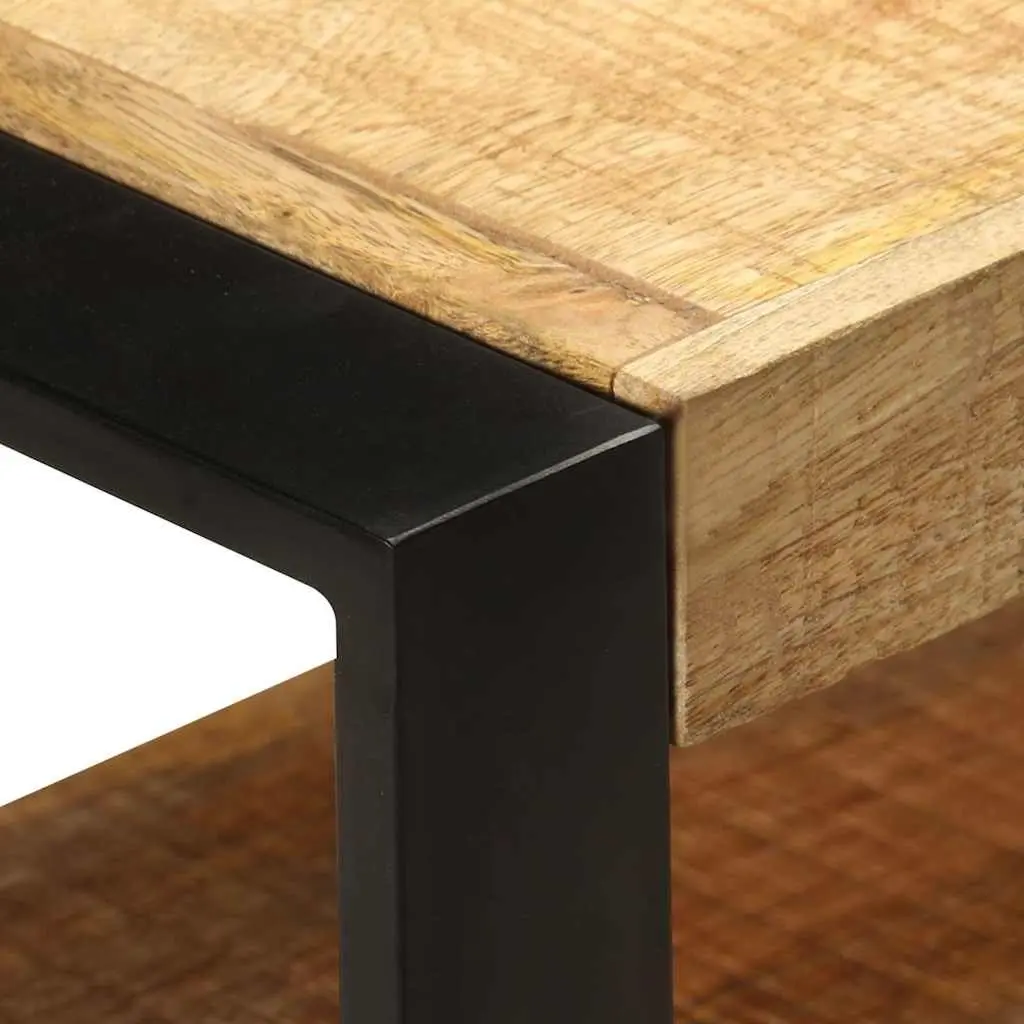 TV Cabinet 150x30x45 cm Solid Mango Wood Rustic Lowboard Storage Drawers