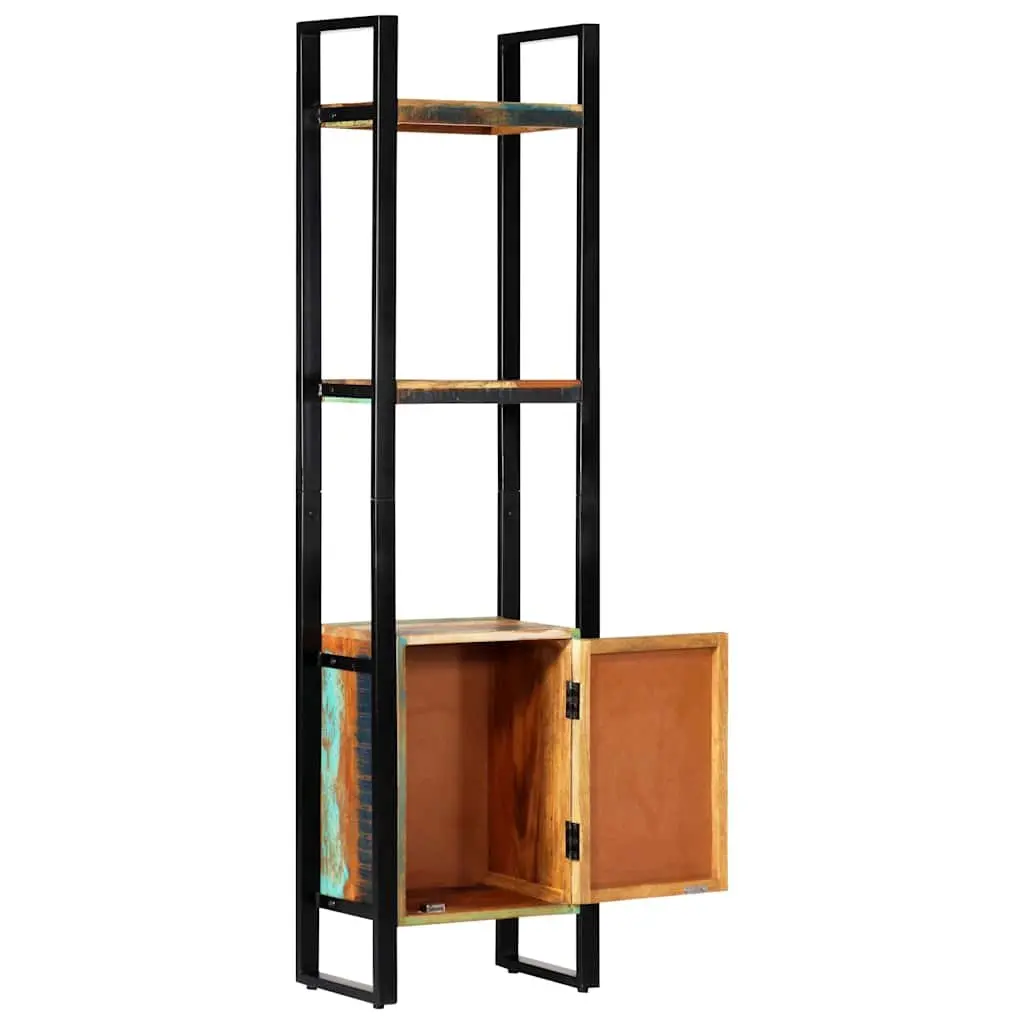 Reclaimed Wood Bookshelf 45x30x171 cm Storage Cabinet with Shelves Display