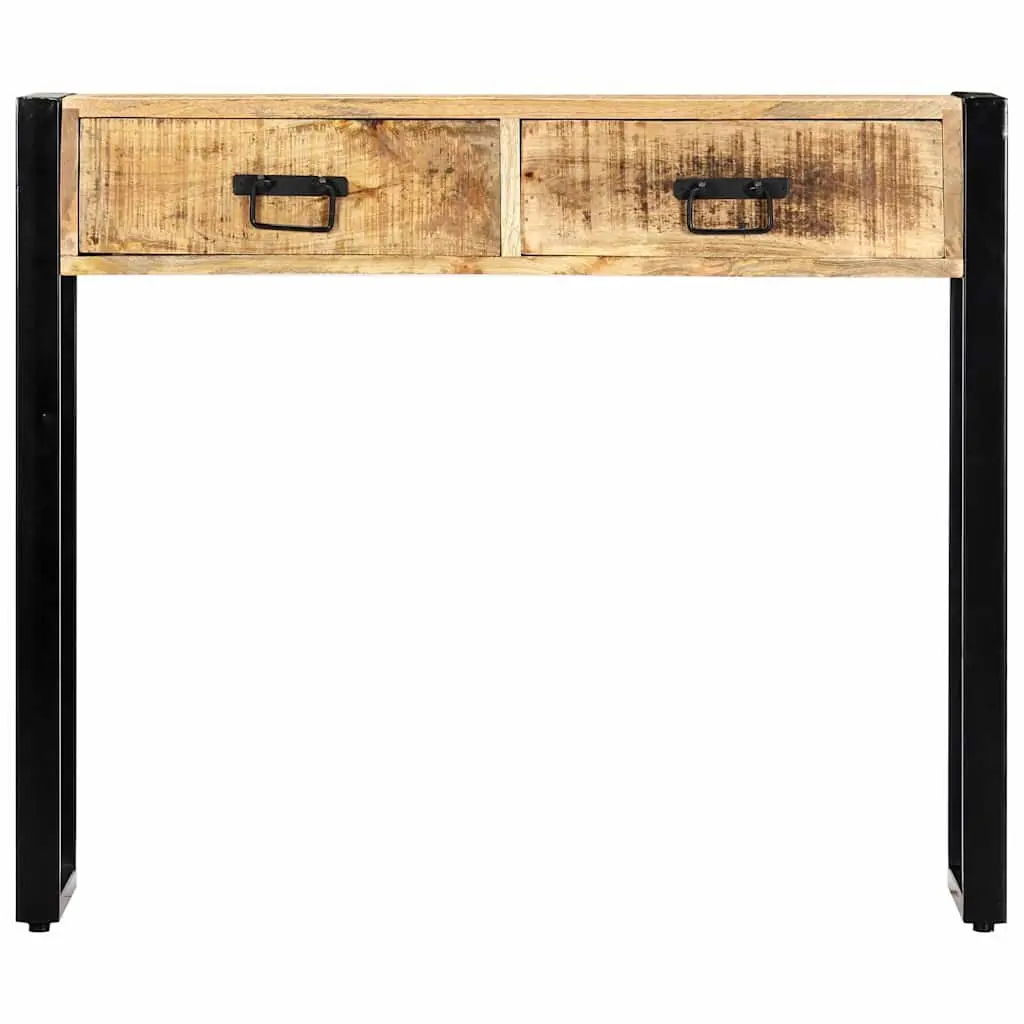 Console Table 90x30x75 cm Solid Mango Wood Hall Entry Accent Furniture Brown