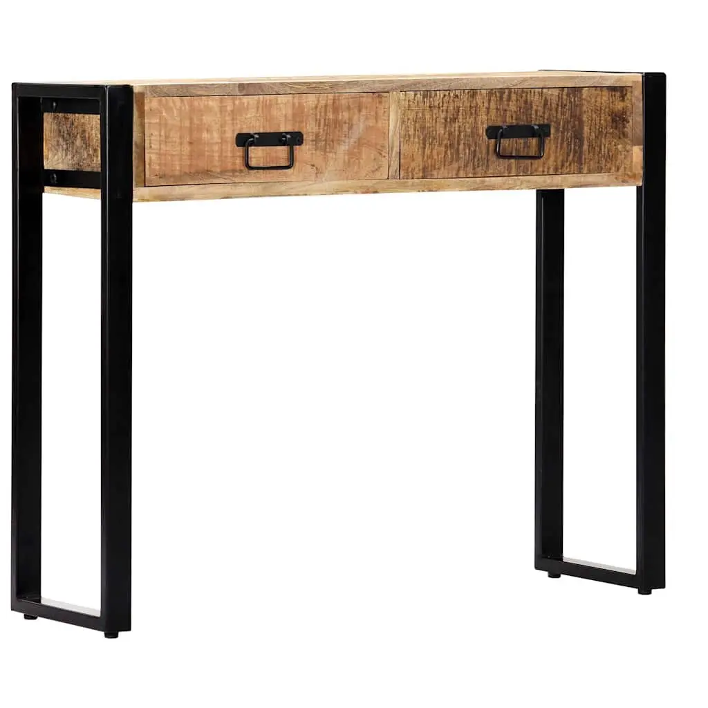 Console Table 90x30x75 cm Solid Mango Wood Hall Entry Accent Furniture Brown