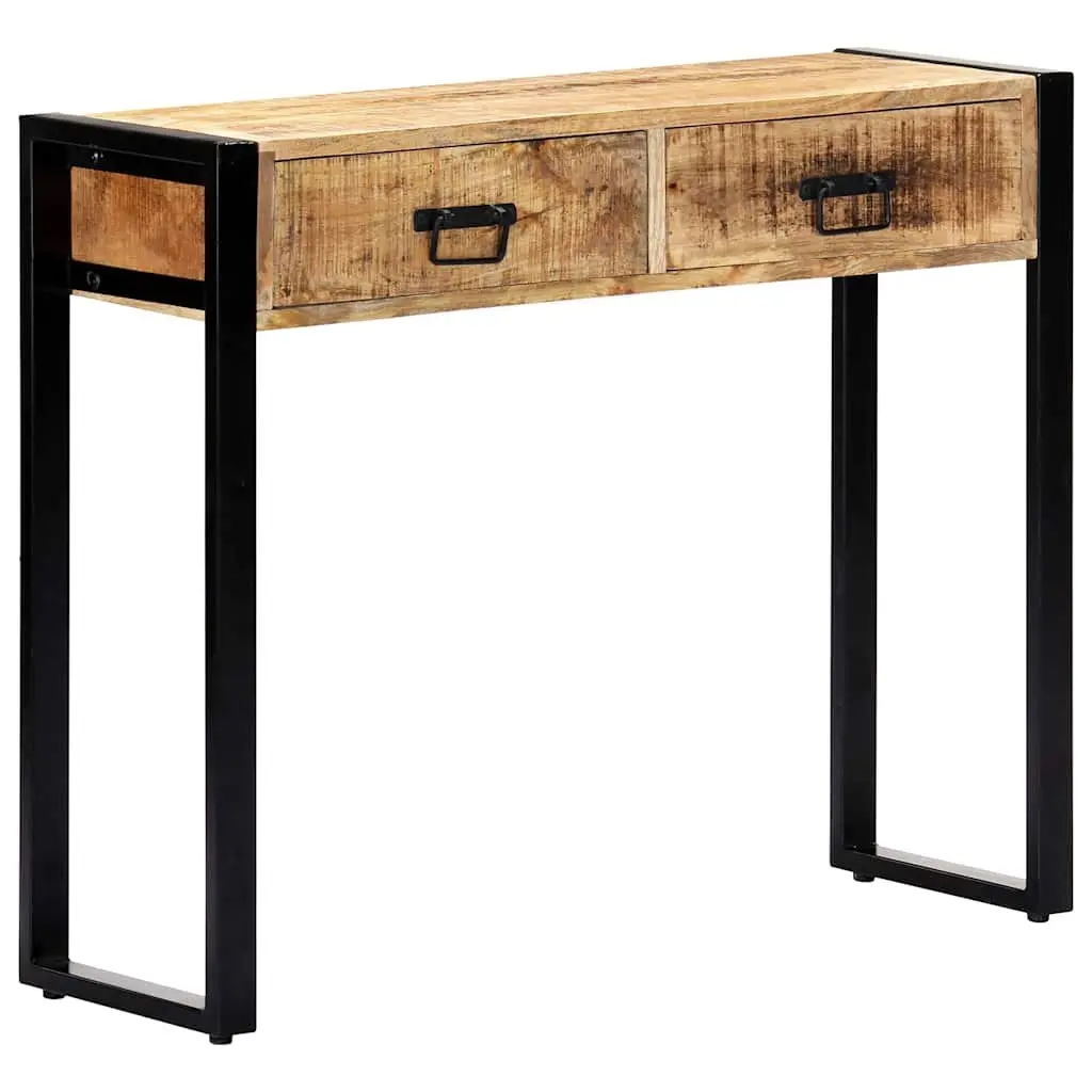 Console Table 90x30x75 cm Solid Mango Wood Hall Entry Accent Furniture Brown