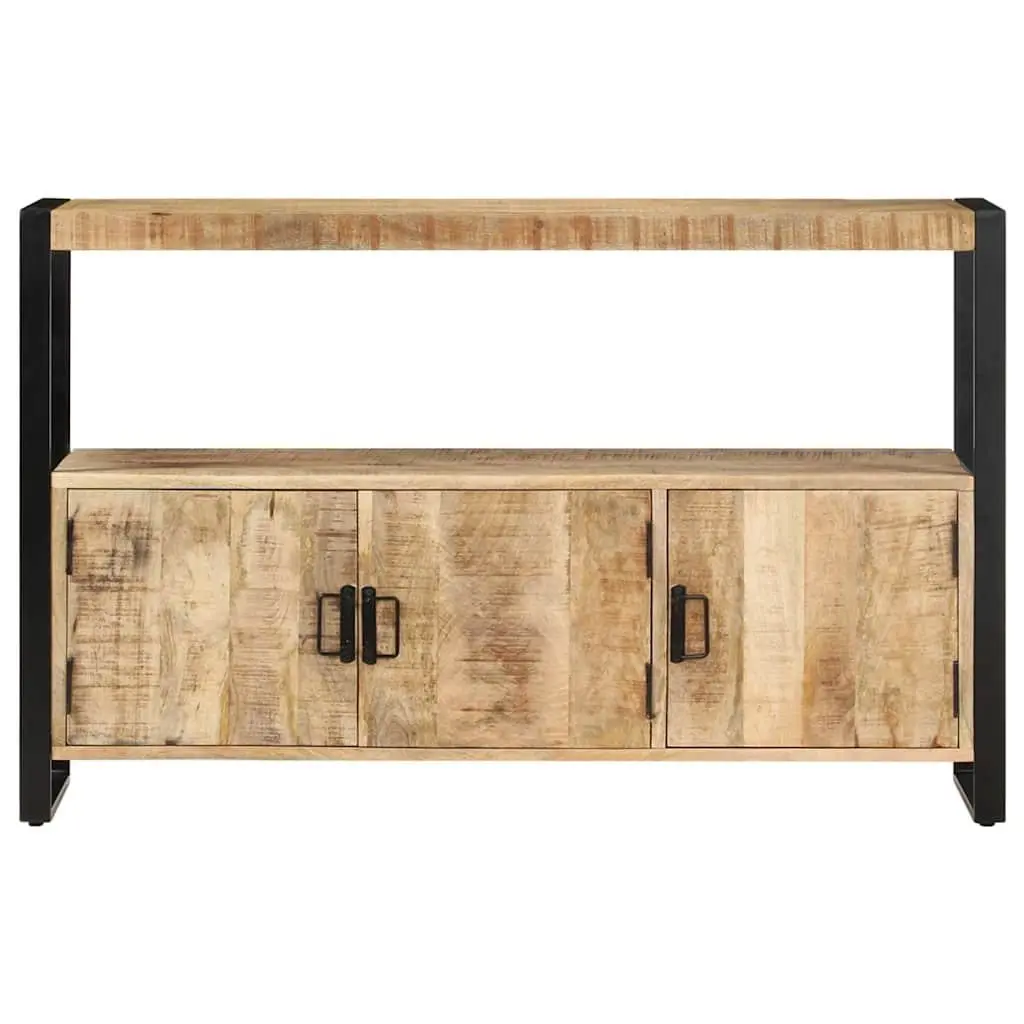 Side Cabinet 120x30x75 cm Solid Mango Wood Brown Sideboard Storage Furniture