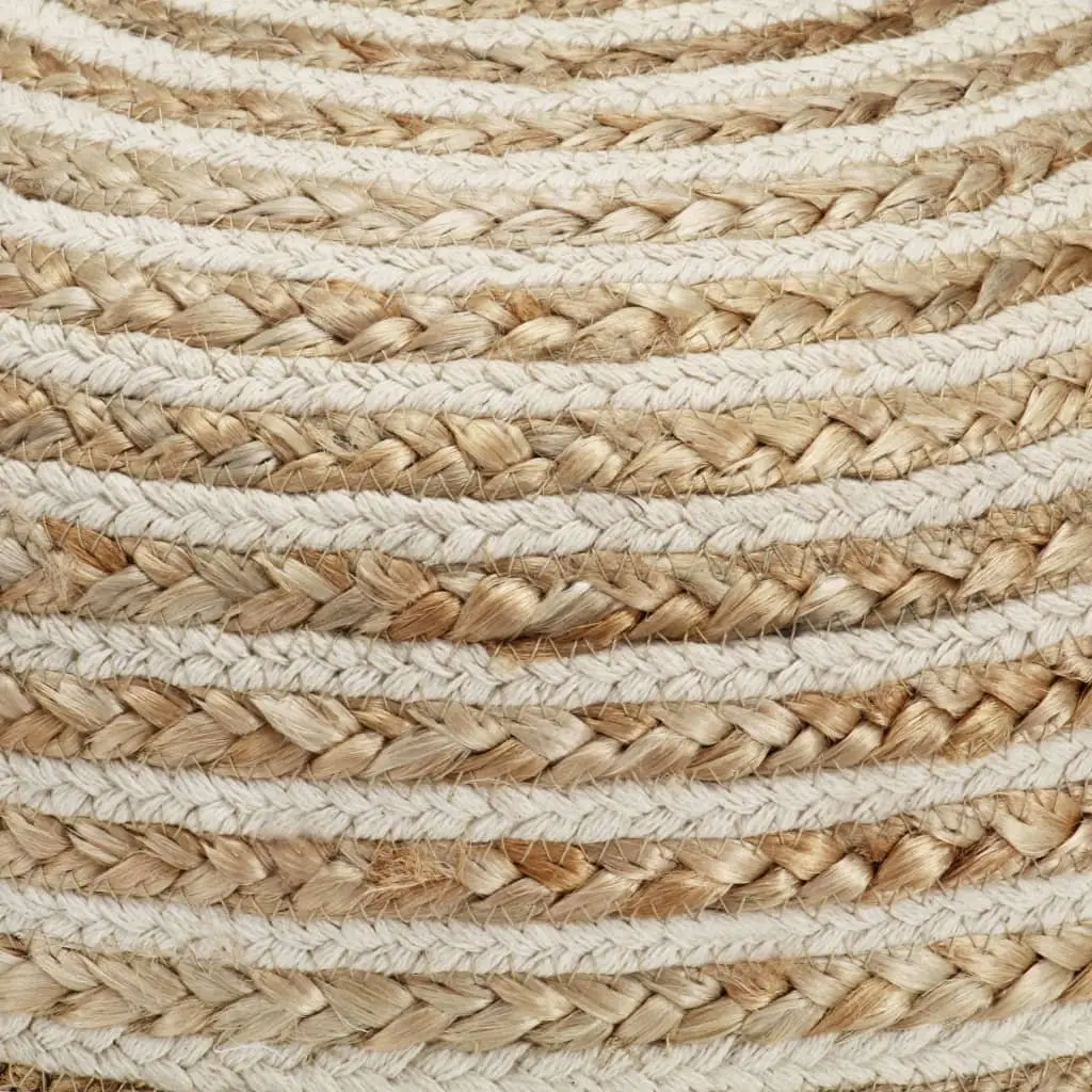 Jute Pouffe Footstool for Home Decor 40x45cm