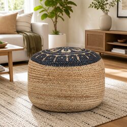 Dimensions and Specs of Handmade Pouffe Footstool