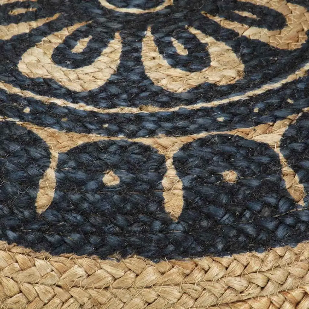 Pouffe Footstool for Lounge 45 x 30 cm Braided Jute Ottoman