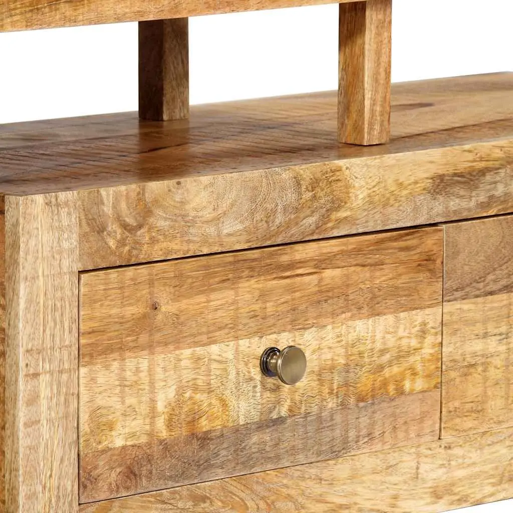 TV Cabinet 120x30x40cm Solid Mango Wood Brown Furniture Storage Unit