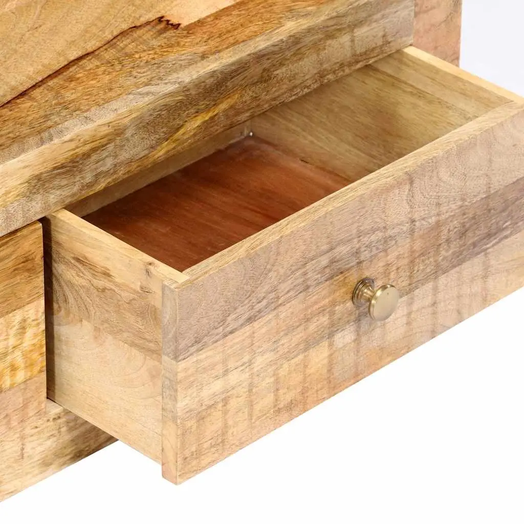 TV Cabinet 120x30x40cm Solid Mango Wood Brown Furniture Storage Unit