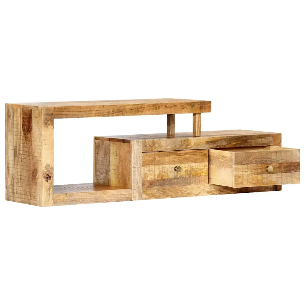 TV Cabinet 120x30x40cm Solid Mango Wood Brown Furniture Storage Unit