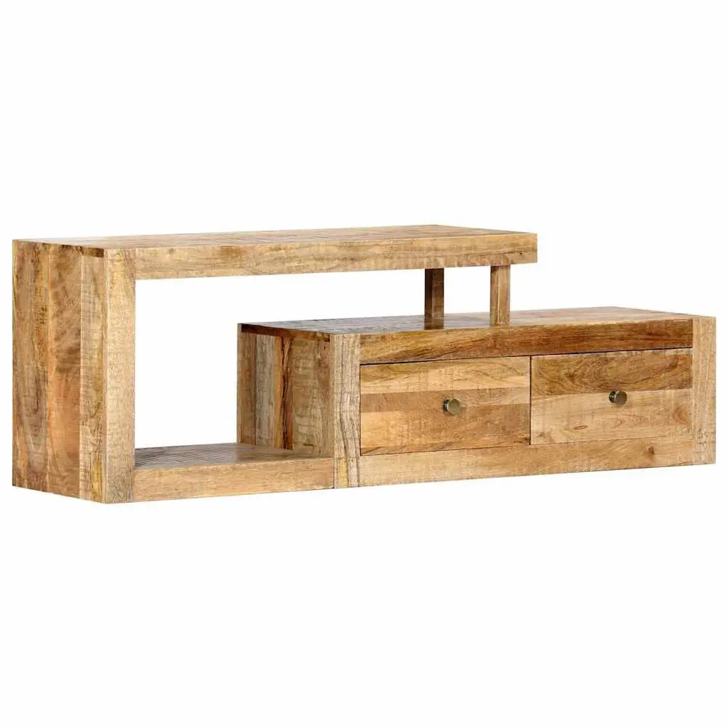 TV Cabinet 120x30x40cm Solid Mango Wood Brown Furniture Storage Unit