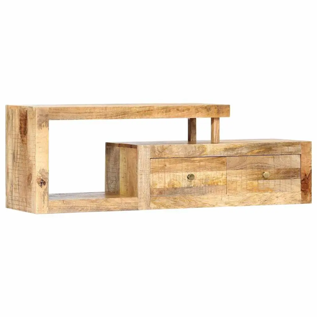 TV Cabinet 120x30x40cm Solid Mango Wood Brown Furniture Storage Unit