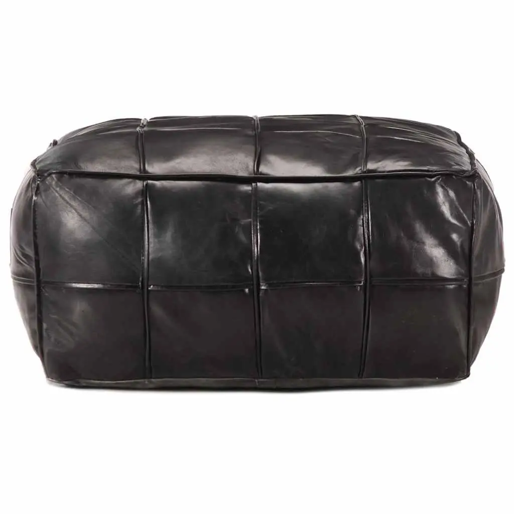 Pouffe Footstool Ottoman for Living Room Bedroom Black 60 x 60 x 30 cm