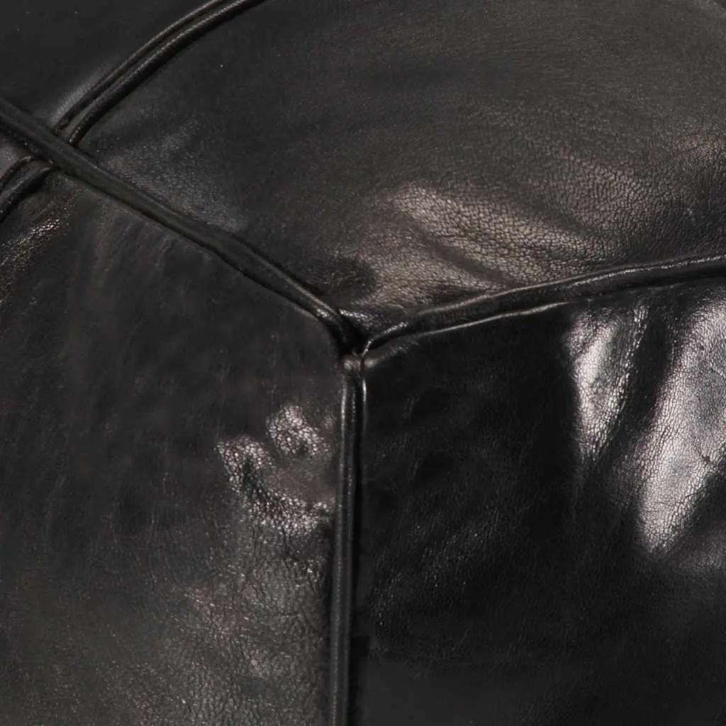 Pouffe Footstool Ottoman for Living Room Bedroom Black 60 x 60 x 30 cm