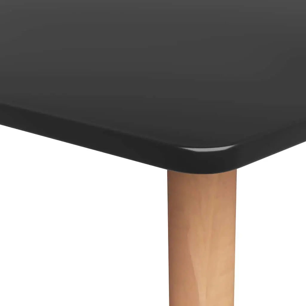 Bar Table Black Kitchen Dining Counter Height 120 x 60 x 105 cm