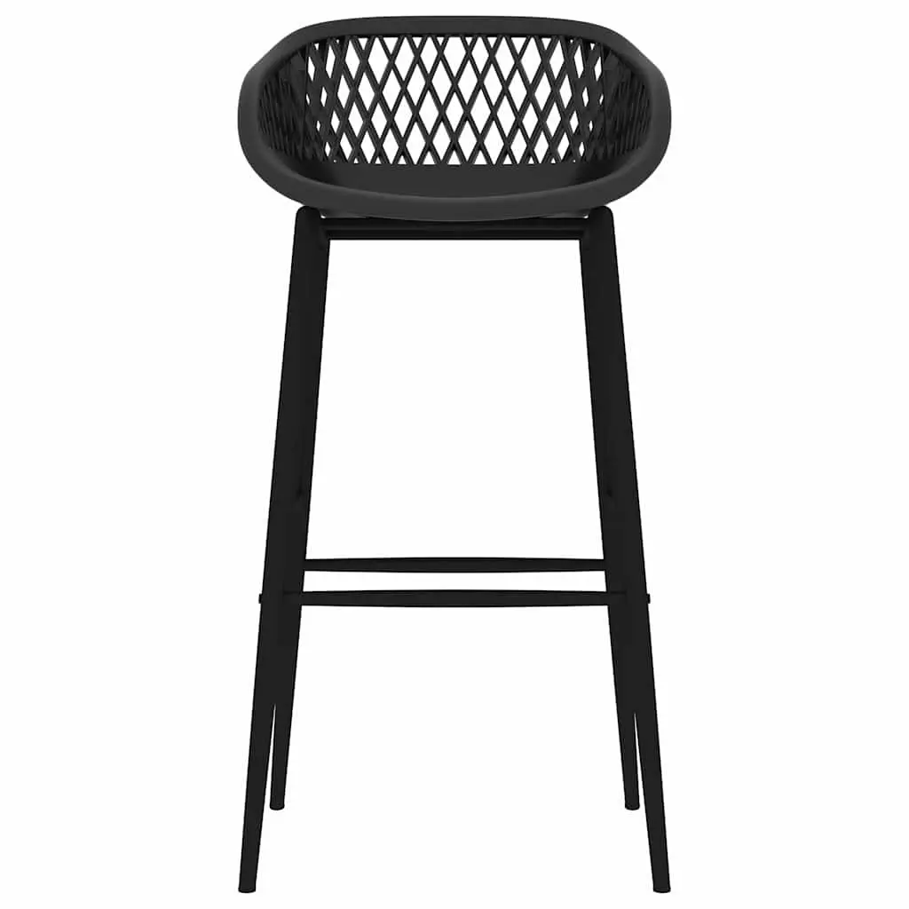 Bar Stools Set for Kitchen Dining Black 4 Piece