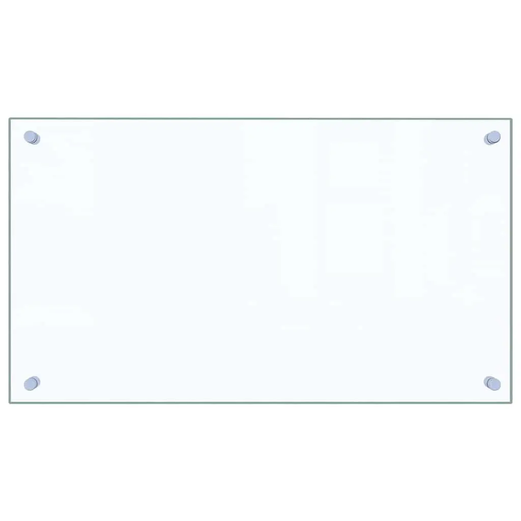Kitchen Backsplash Splashback 70x40cm Tempered Glass Transparent Wall Protection
