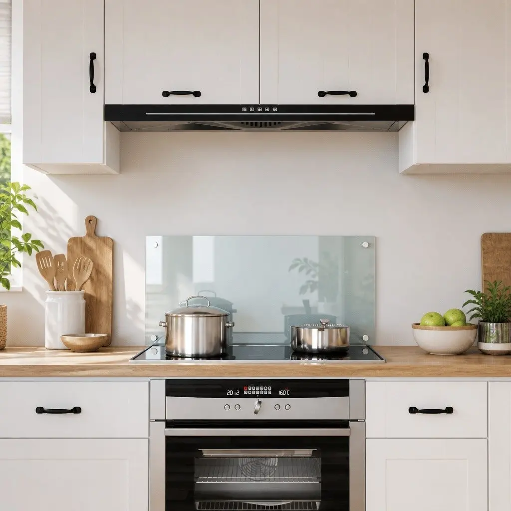 Kitchen Backsplash Tempered Glass 80x40 cm