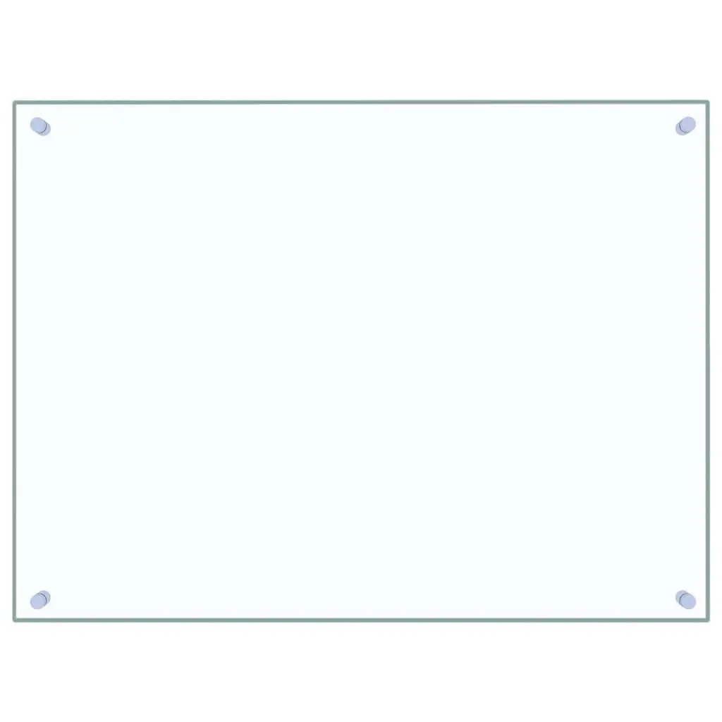 Tempered Glass Kitchen Splashback Wall Protection 80x60cm