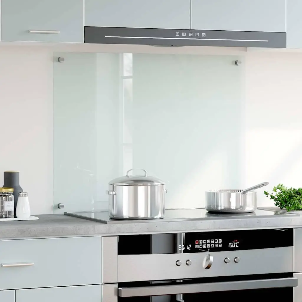 Tempered Glass Kitchen Splashback Wall Protection 80x60cm