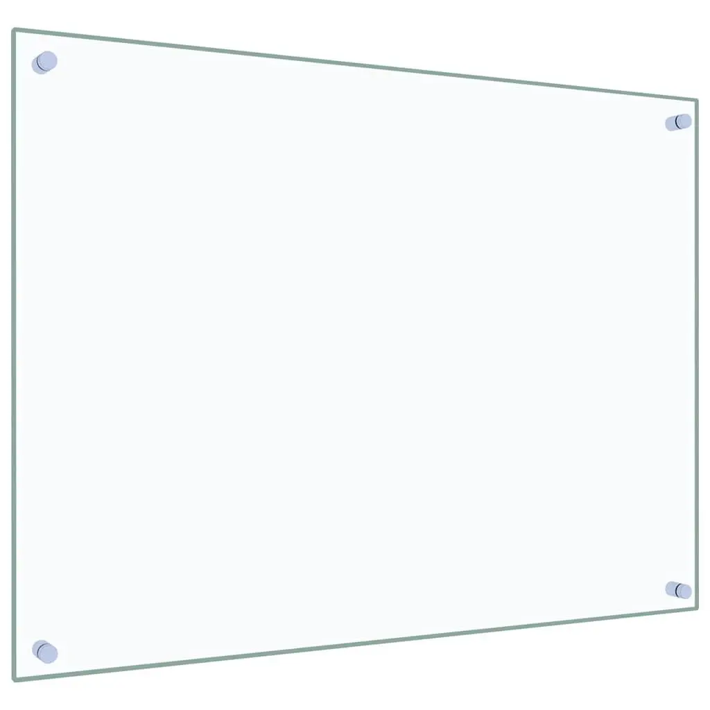 Tempered Glass Kitchen Splashback Wall Protection 80x60cm