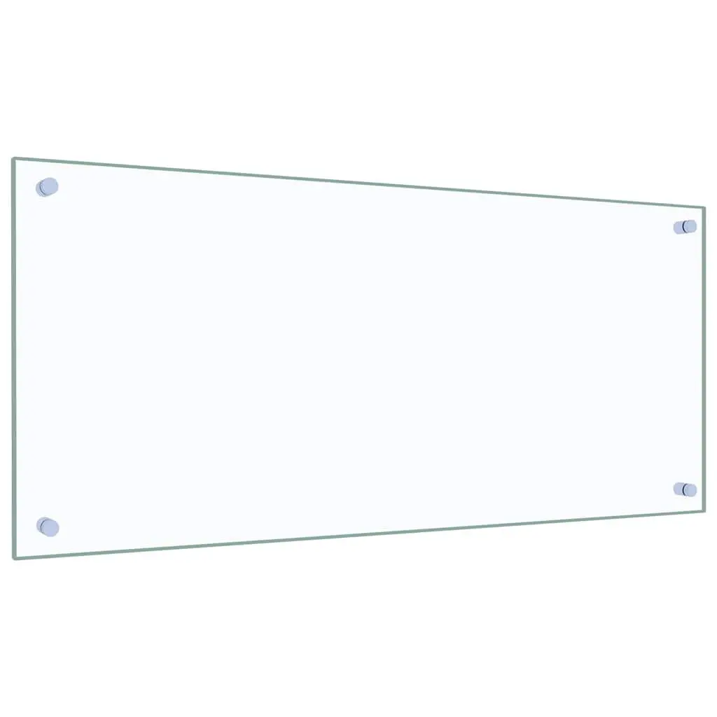 Kitchen Backsplash Tempered Glass Transparent 90x40cm Heat Resistant