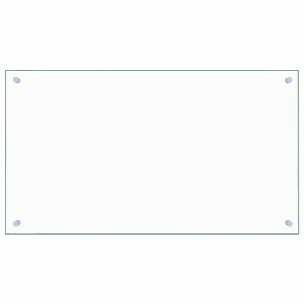Tempered Glass Splashback for Kitchen 90x50 cm Transparent Wall