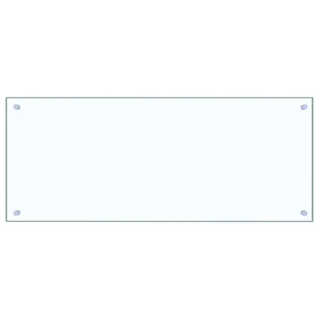 100x40cm Heat-Resistant Tempered Glass Kitchen Backsplash