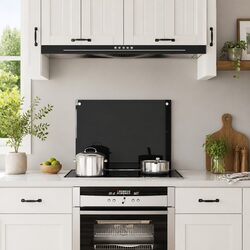 Specifications of the Black Tempered Glass Kitchen Backsplash 70x50 cm