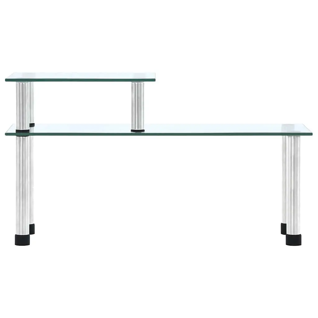 2-Tier Kitchen Shelf with Glass