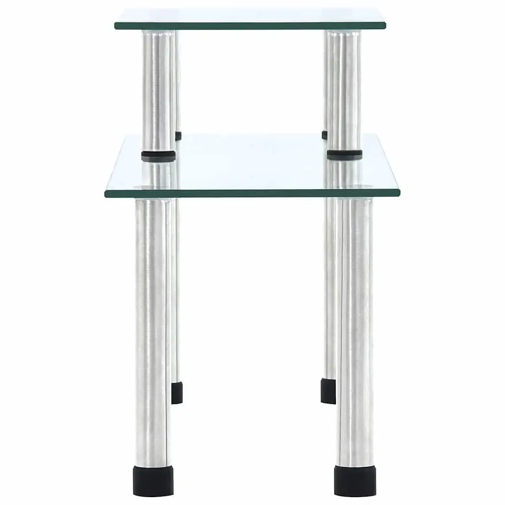 2-Tier Kitchen Shelf with Glass