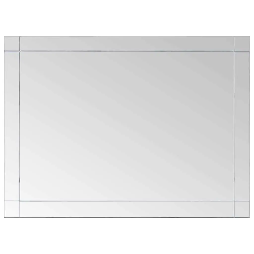 60x50 cm Silver Glass Wall Mirror for Multiple Uses