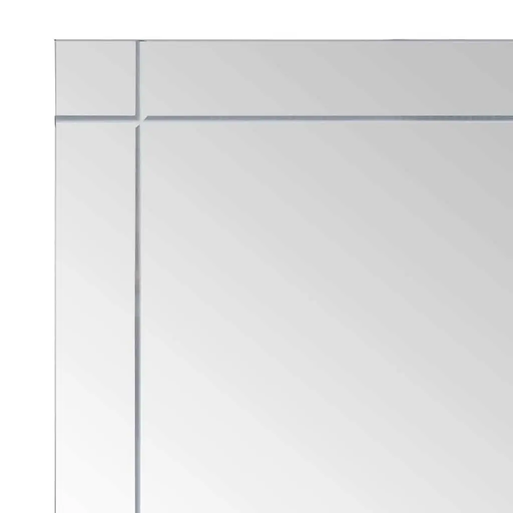60x50 cm Silver Glass Wall Mirror for Multiple Uses
