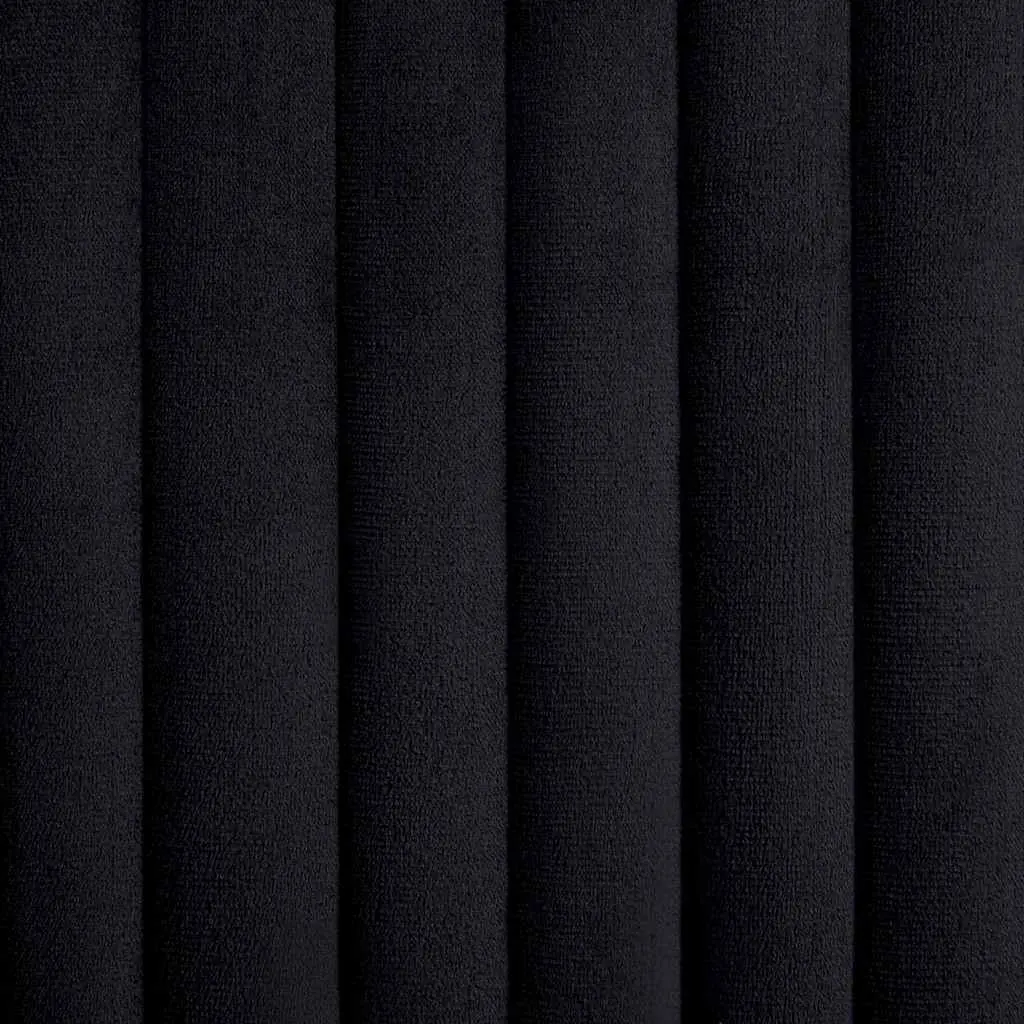 Dining Chairs Kitchen Living Room Black Velvet 2 Piece