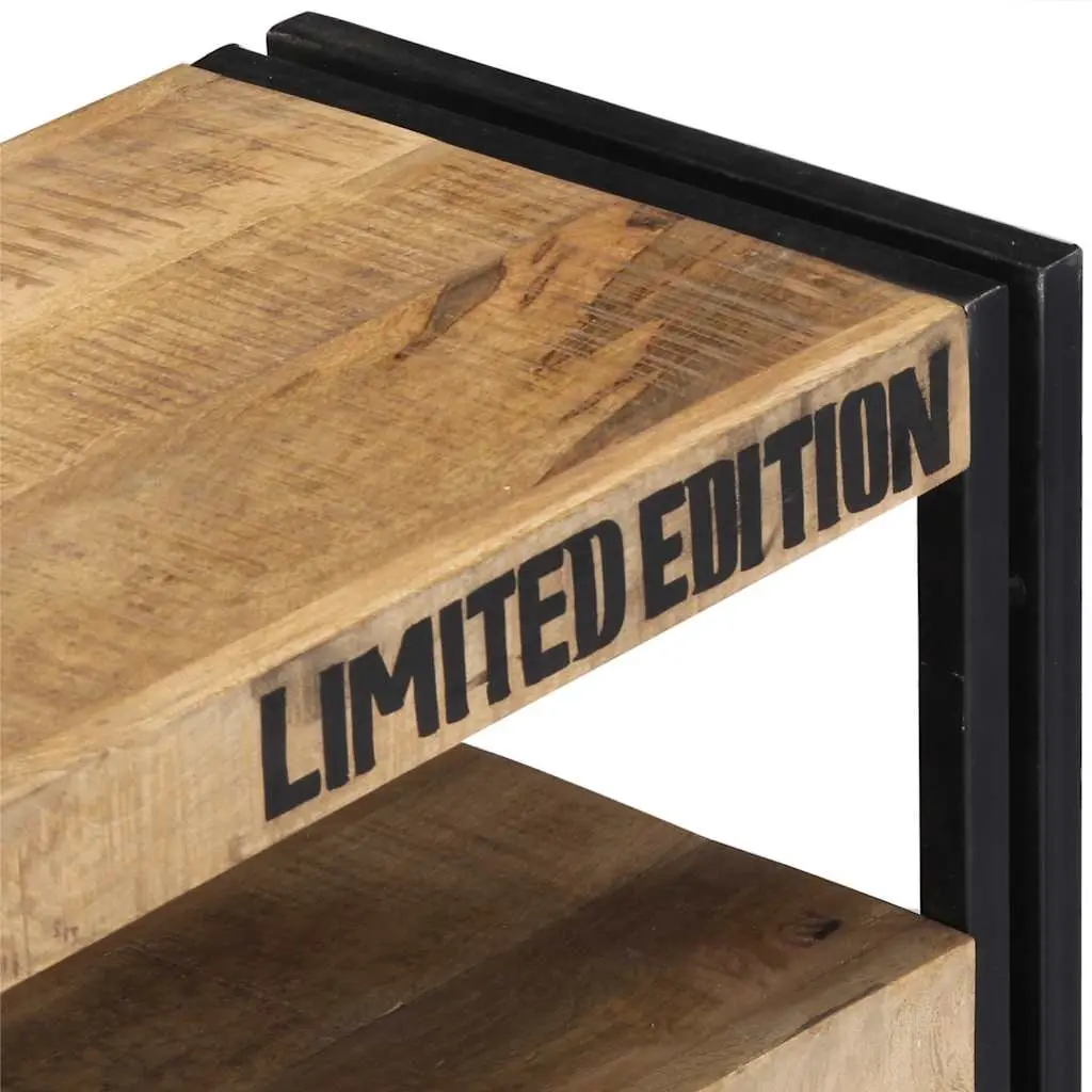 TV Cabinet Living Room 100x30x45 cm Solid Mango Wood Storage Unit with Drawers Compartment