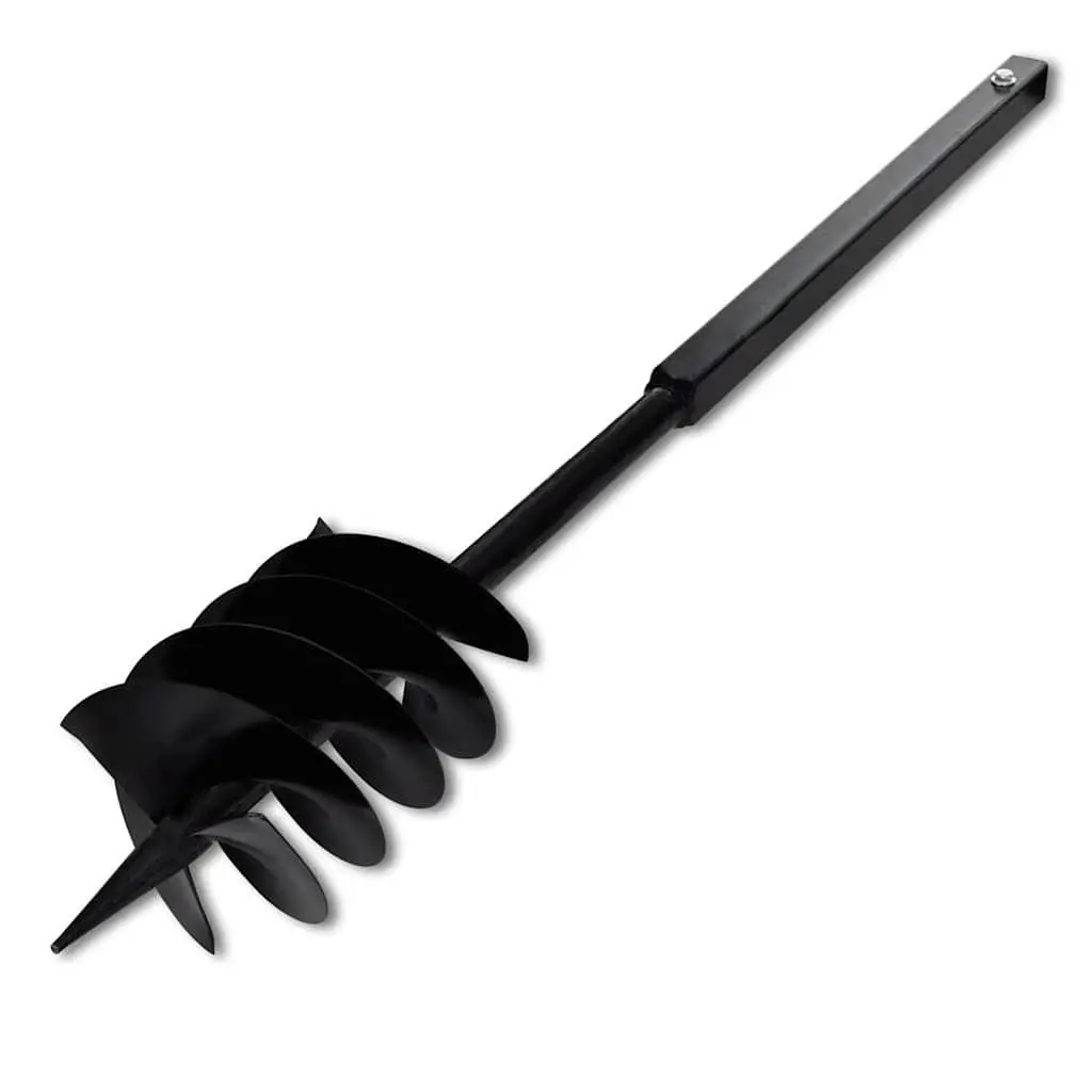 Ground Drill Auger for Gardening 180mm with Handle and 9 Piece Extension Tubes
