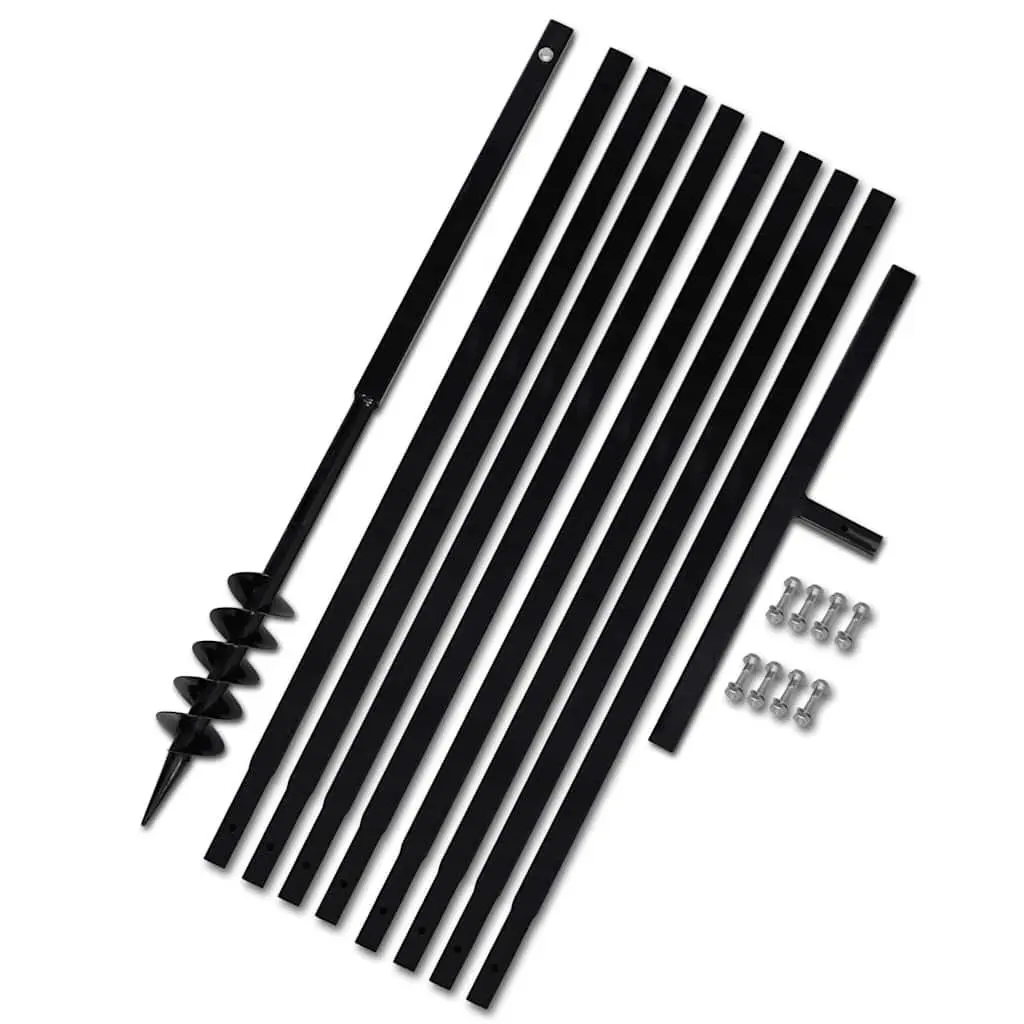 Ground Drill 80mm for Gardening with Handle and 9m Extension Tubes