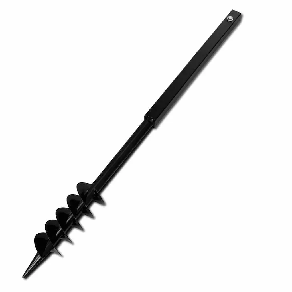 Ground Drill 80mm for Gardening with Handle and 9m Extension Tubes