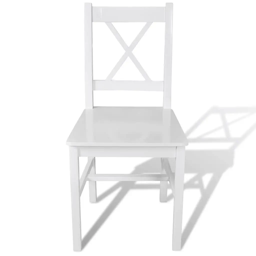 6-Piece White Dining Chair Set