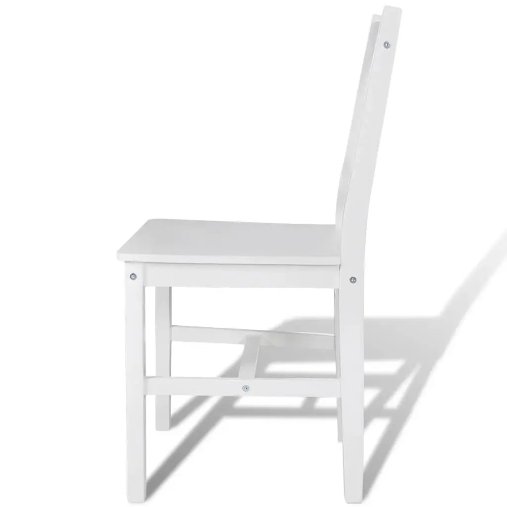 6-Piece White Dining Chair Set
