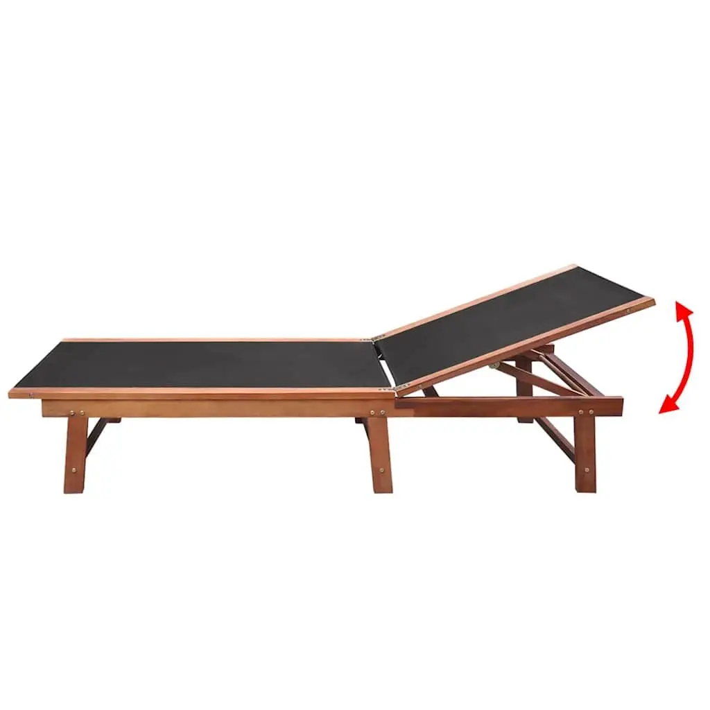 Sun Loungers Set for Outdoor Garden 2 Piece Acacia Wood