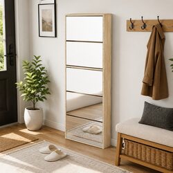 Shoe Cabinet Dimensions: 63x17x169.5 cm with 5 Drawers
