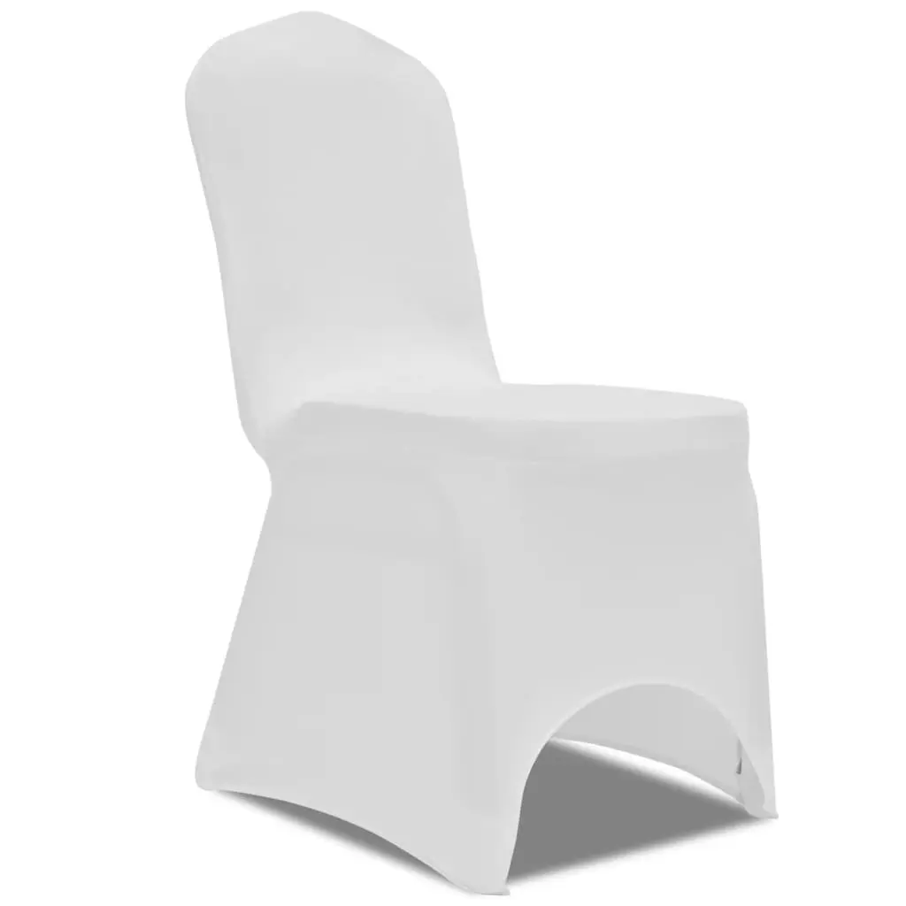 Stretch Chair Covers White Set 100 pcs Wedding Event Banquet Venue Decor
