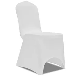 100 pcs White Stretch Chair Covers - Specs Inside