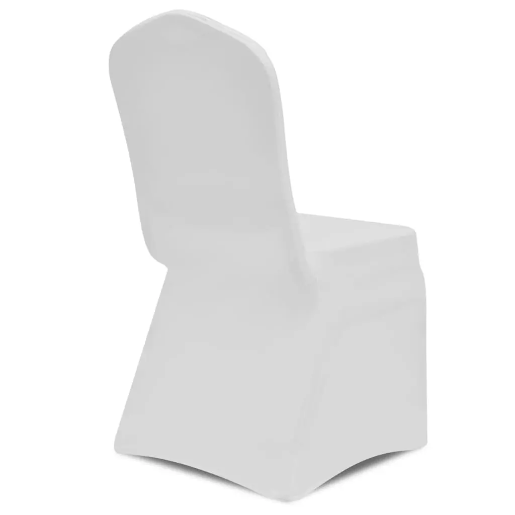 Stretch Chair Covers White Set 100 pcs Wedding Event Banquet Venue Decor