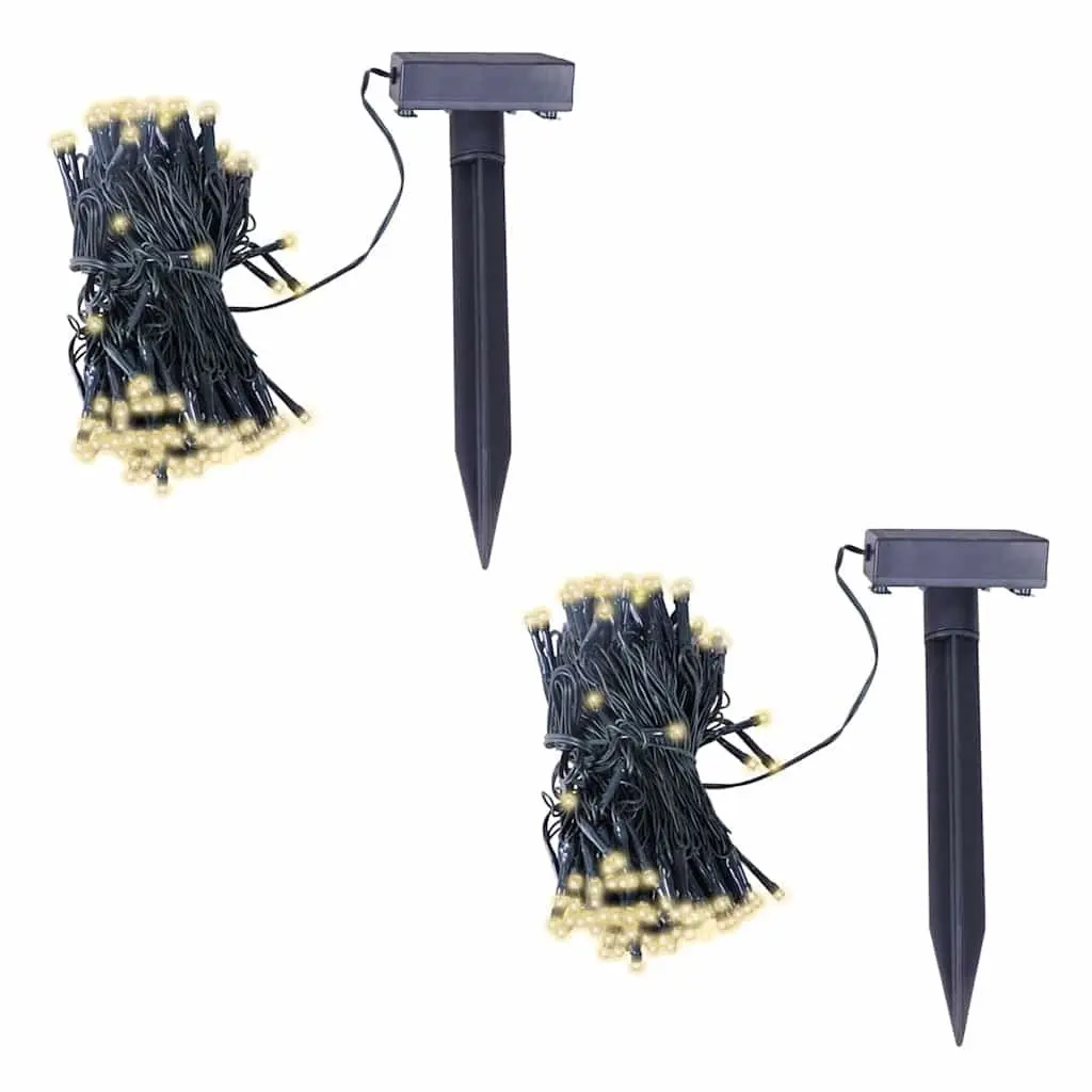 Solar String Lights Outdoor Garden 24 Metre 200 Bulbs Warm White