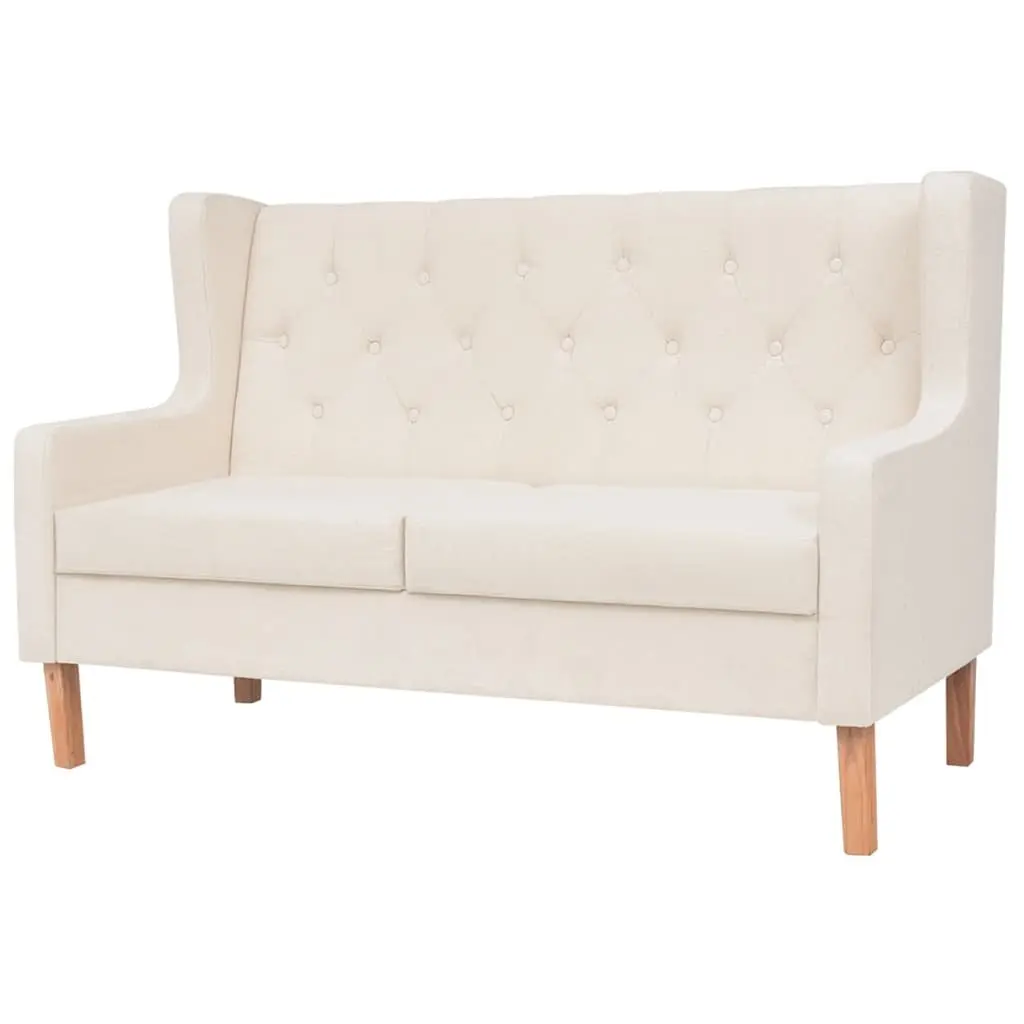 2-Piece White Sofa Set