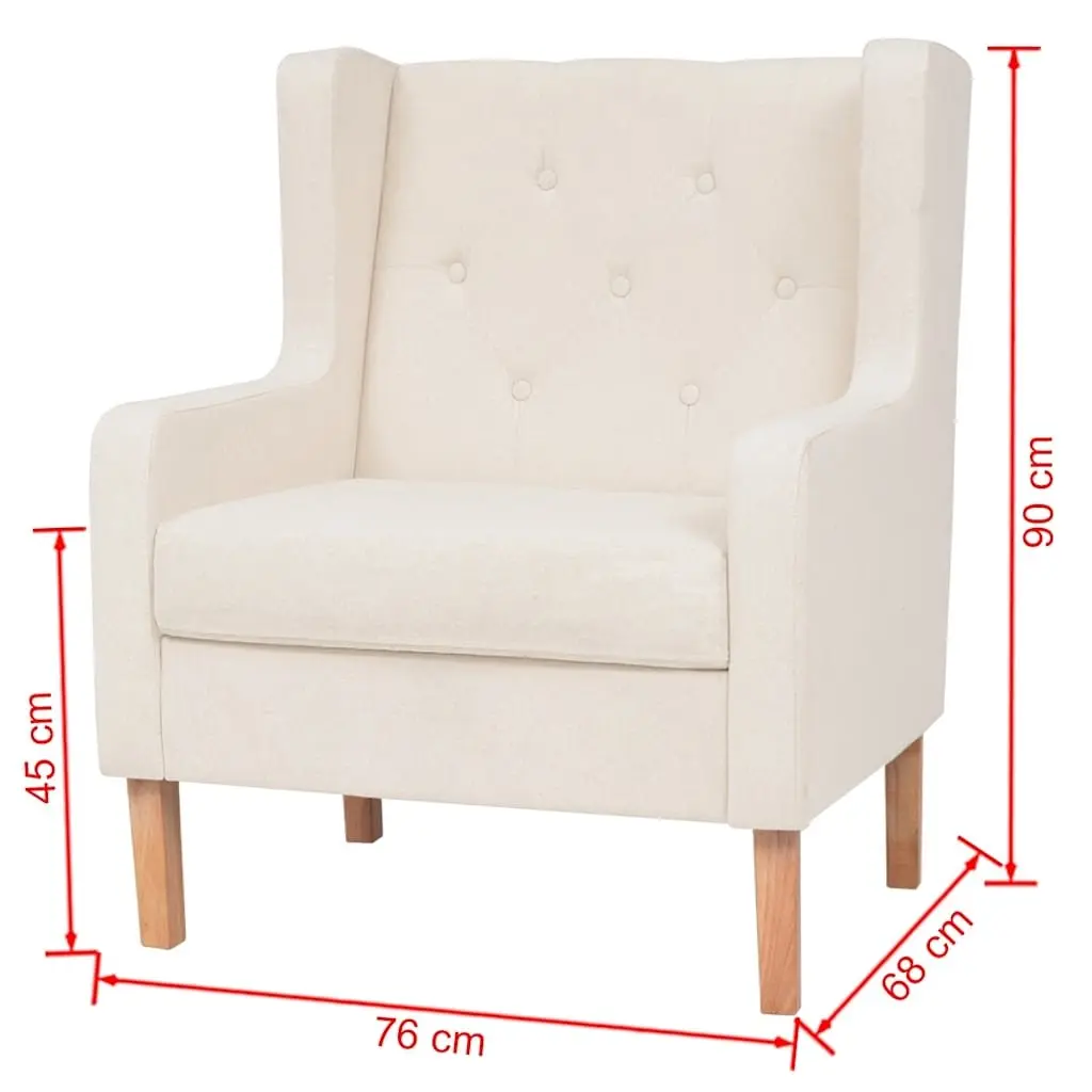 2-Piece White Sofa Set
